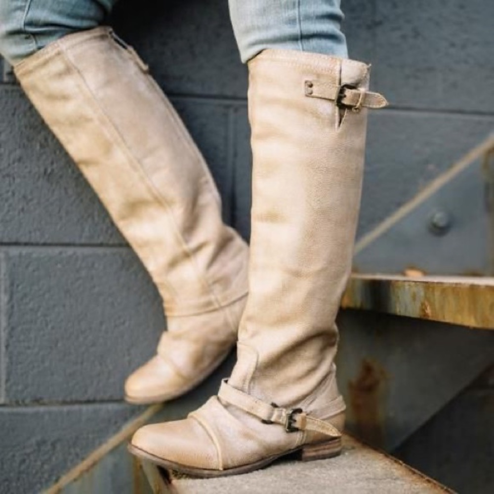 Steve Madden Tan Over the Knee Boots